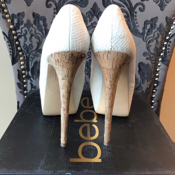 Bebe Katrice Peep Toe Platforms - Picture 4 of 8